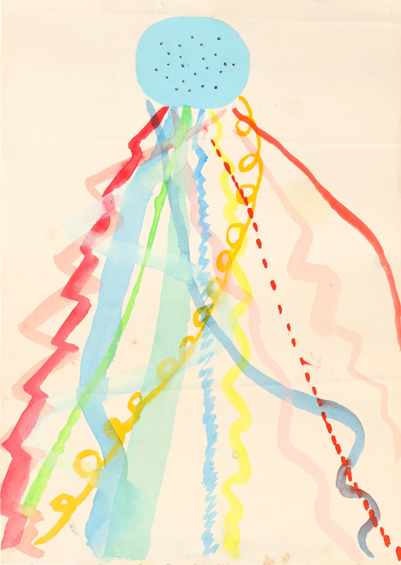 青空の下で希望に満ちた子供たち